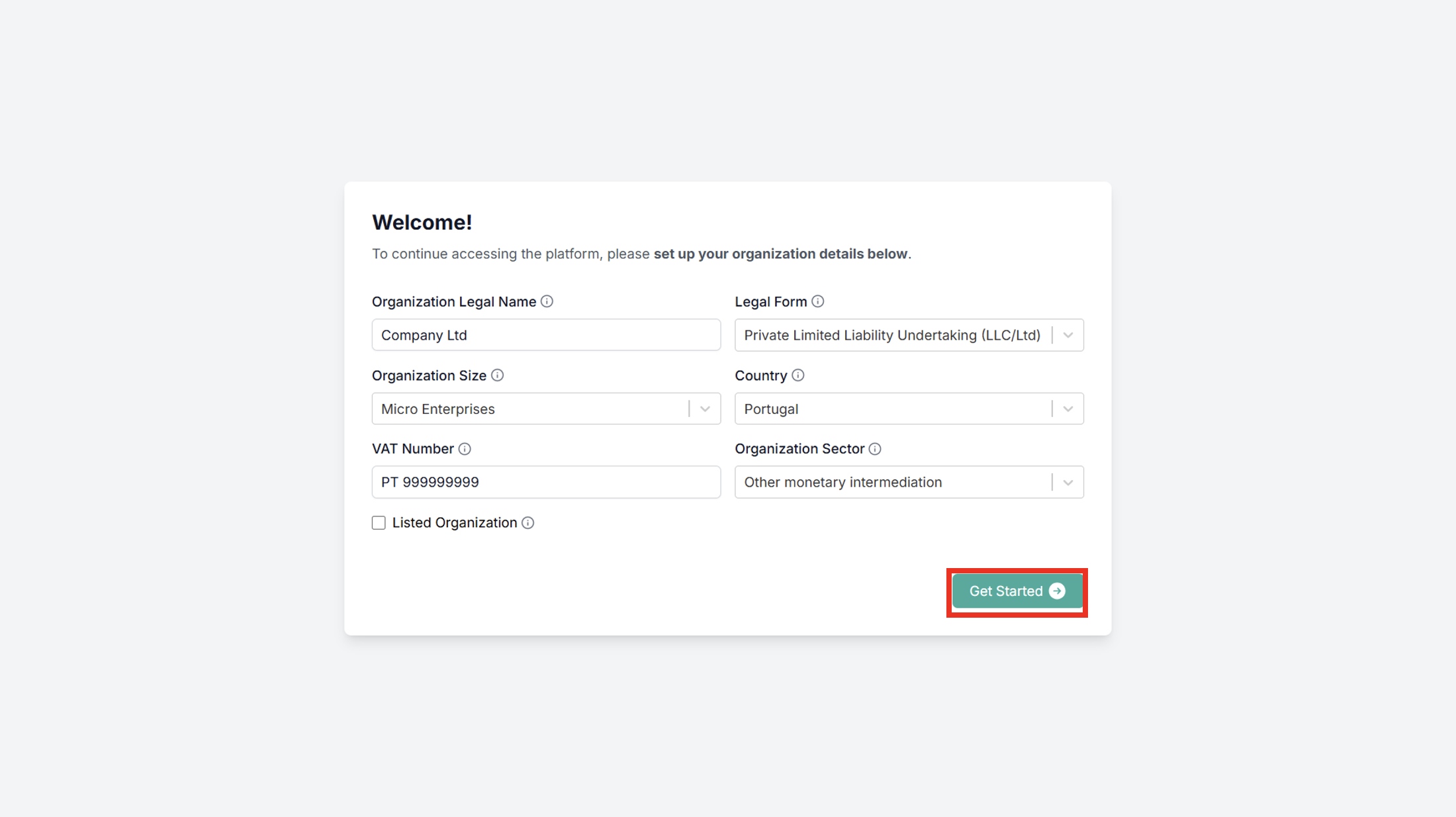 Organization Details